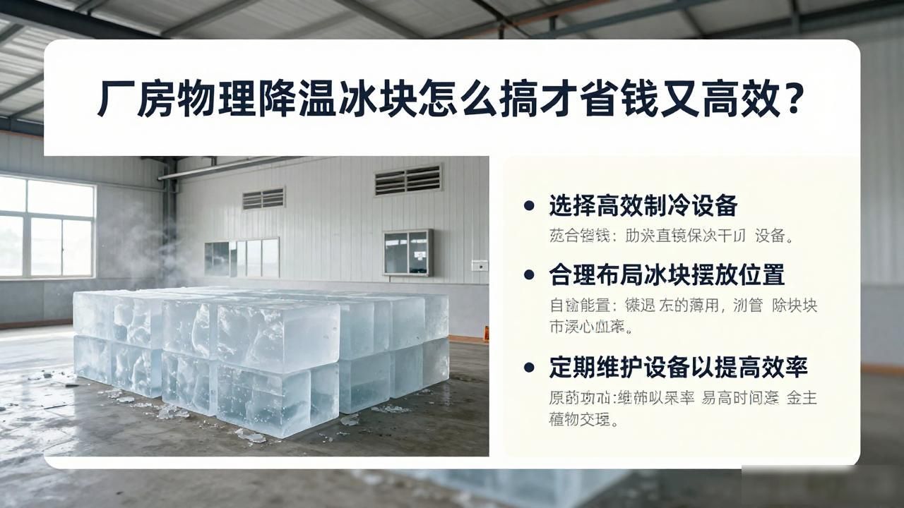 厂房物理降温冰块_工业厂房冰块降温系统_厂房物理降温冰块方案