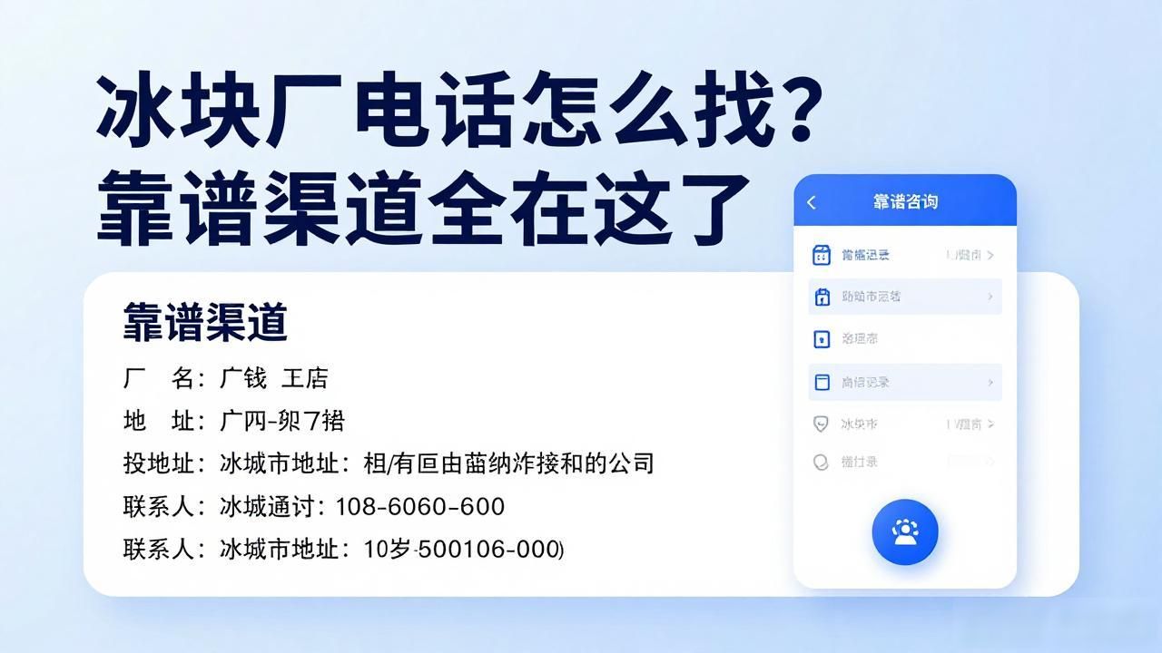 西安冰块厂电话_查询西安冰块厂电话方法_寻找西安冰块厂联系电话